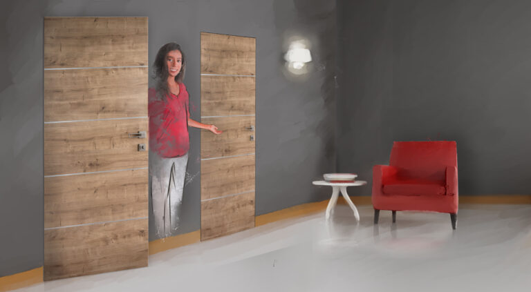 Masonite Bezfalcové Dveře Skryté Zárubně