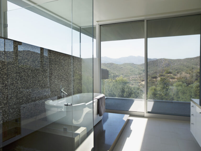 Modern Bathroom With Soaking Tub