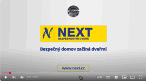 Bezpečnostní vchodové dveře na míru od NEXT