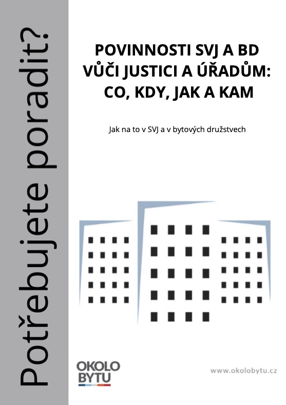 Povinnosti SVJ a BD vůči justici a úřadům: Co, kdy, jak a kam