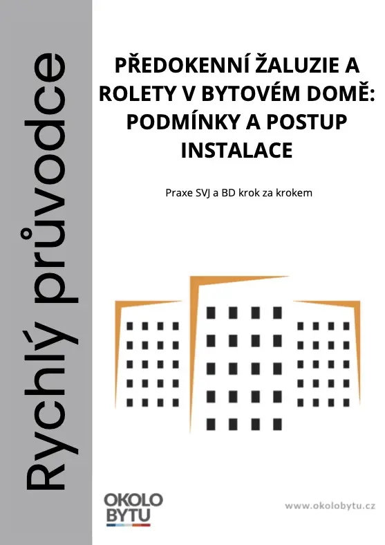 Předokenní žaluzie a rolety v bytovém domě: Podmínky a postup instalace